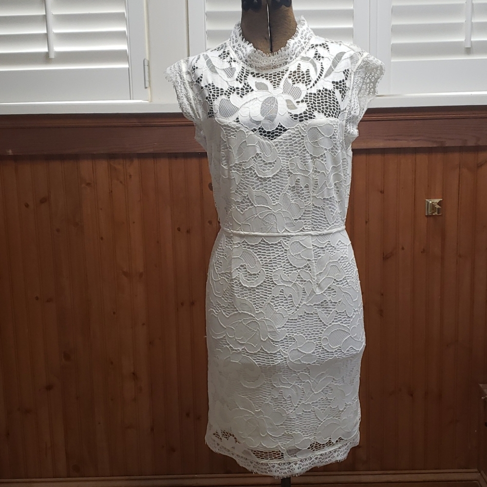 White lace dress Junior M/size 4